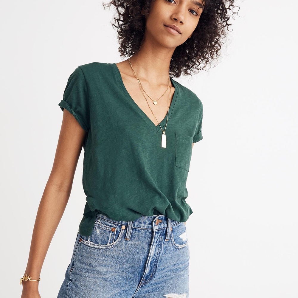 Madewell Whisper Cotton V-Neck T-shirt